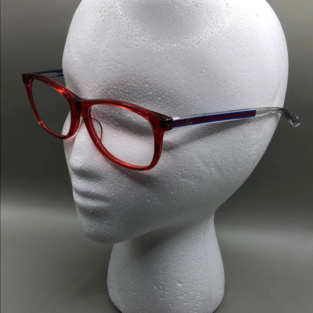 Gucci GG3736J PBN Frame  Sherry Line Red Crystal Japan Made FRAMES ONLY Unisex.